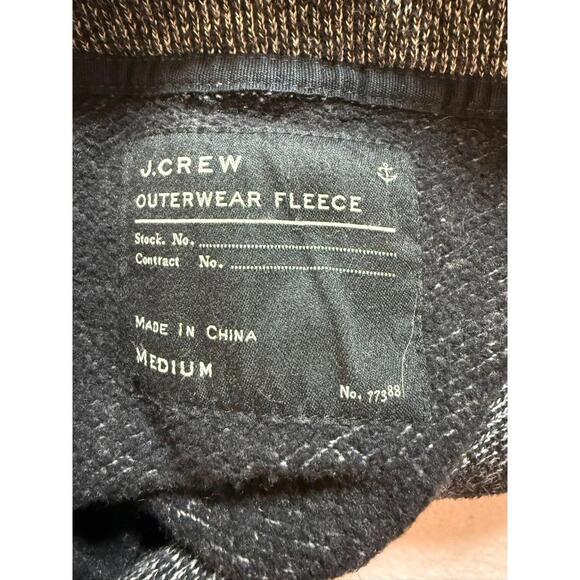 J. Crew Fleece Shawl Collar Cardigan Button Up Gray Medium Jacket - Picture 3 of 6